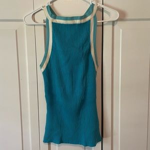 Cross Back Knit Tank Top